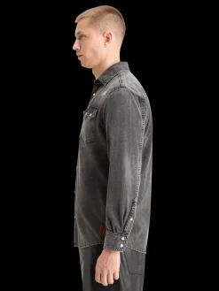 Best JOE JONAS X SCOTCH SODA WESTERN SHIRT - VINTAGE BLACK Shirts|Joe Jonas
