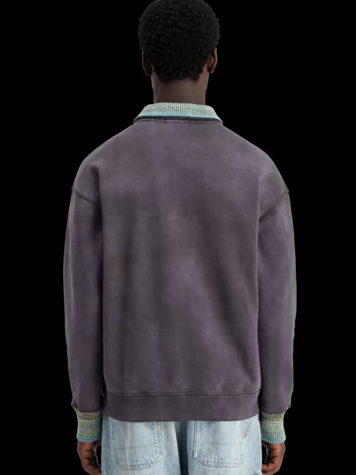 Online Knitted collar sweatshirt Sweatshirts & Hoodies