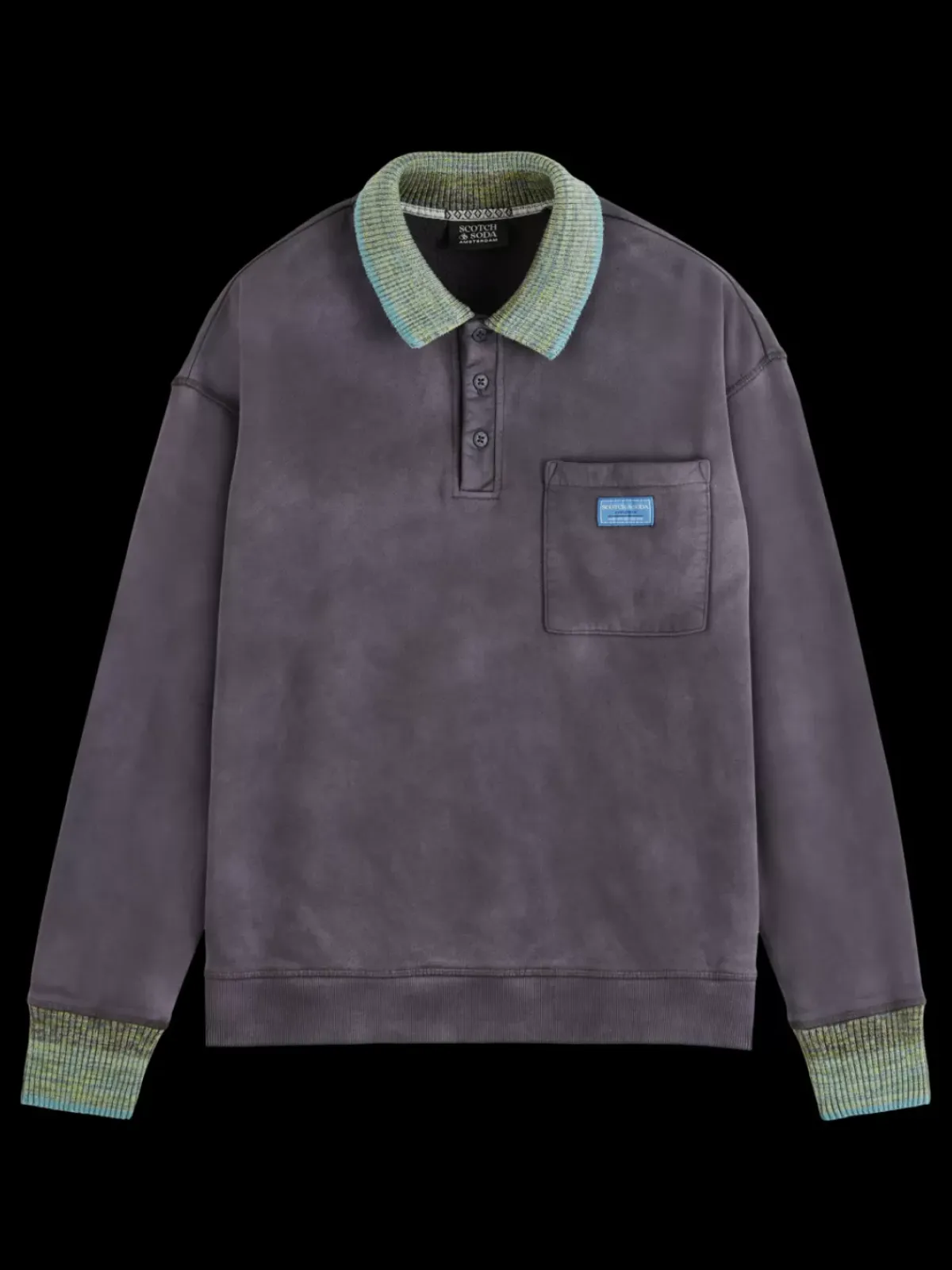 Online Knitted collar sweatshirt Sweatshirts & Hoodies