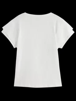 Sale LAYERED SLEEVE BOAT NECK T-SHIRT Women Tops & T-shirts