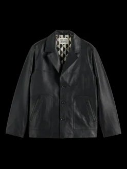 Outlet Leather blazer jacket Jackets & Coats