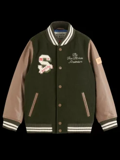 Clearance LEATHER VARSITY JACKET Kids/BOY Jackets & Coats