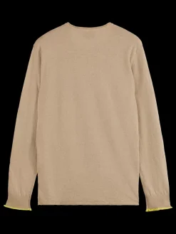 New Linen cotton blend crew neck Knitwear