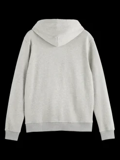 Clearance logo badge zip-through hoodie Sweatshirts & Hoodies