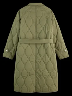 Online LONG QUILTED COAT Women Jackets & Coats