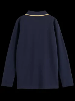 Sale LONG-SLEEVED POLO WITH TIPPING Kids/BOY Polo's