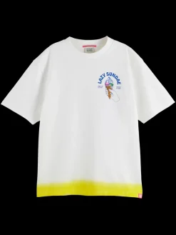 Fashion LOOSE FIT DIP DYE T-SHIRT Women Tops & T-shirts