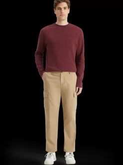 Discount Loose tapered cotton-twill cargo pant Pants