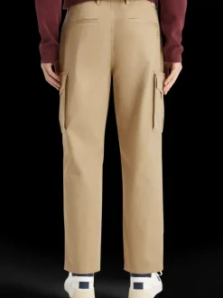 Discount Loose tapered cotton-twill cargo pant Pants