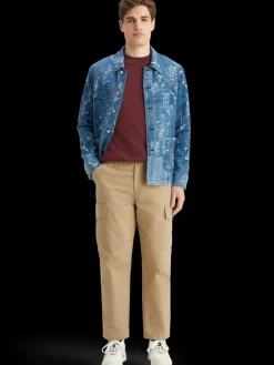 Discount Loose tapered cotton-twill cargo pant Pants