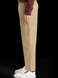 Discount Loose tapered cotton-twill cargo pant Pants
