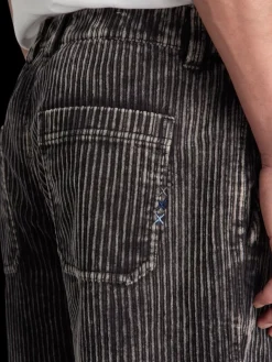 Sale LOOSE TAPERED PLEATED WASHED CORDUROY CHINO Pants