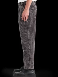 Sale LOOSE TAPERED PLEATED WASHED CORDUROY CHINO Pants