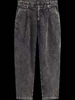 Sale LOOSE TAPERED PLEATED WASHED CORDUROY CHINO Pants