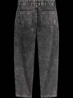 Sale LOOSE TAPERED PLEATED WASHED CORDUROY CHINO Pants