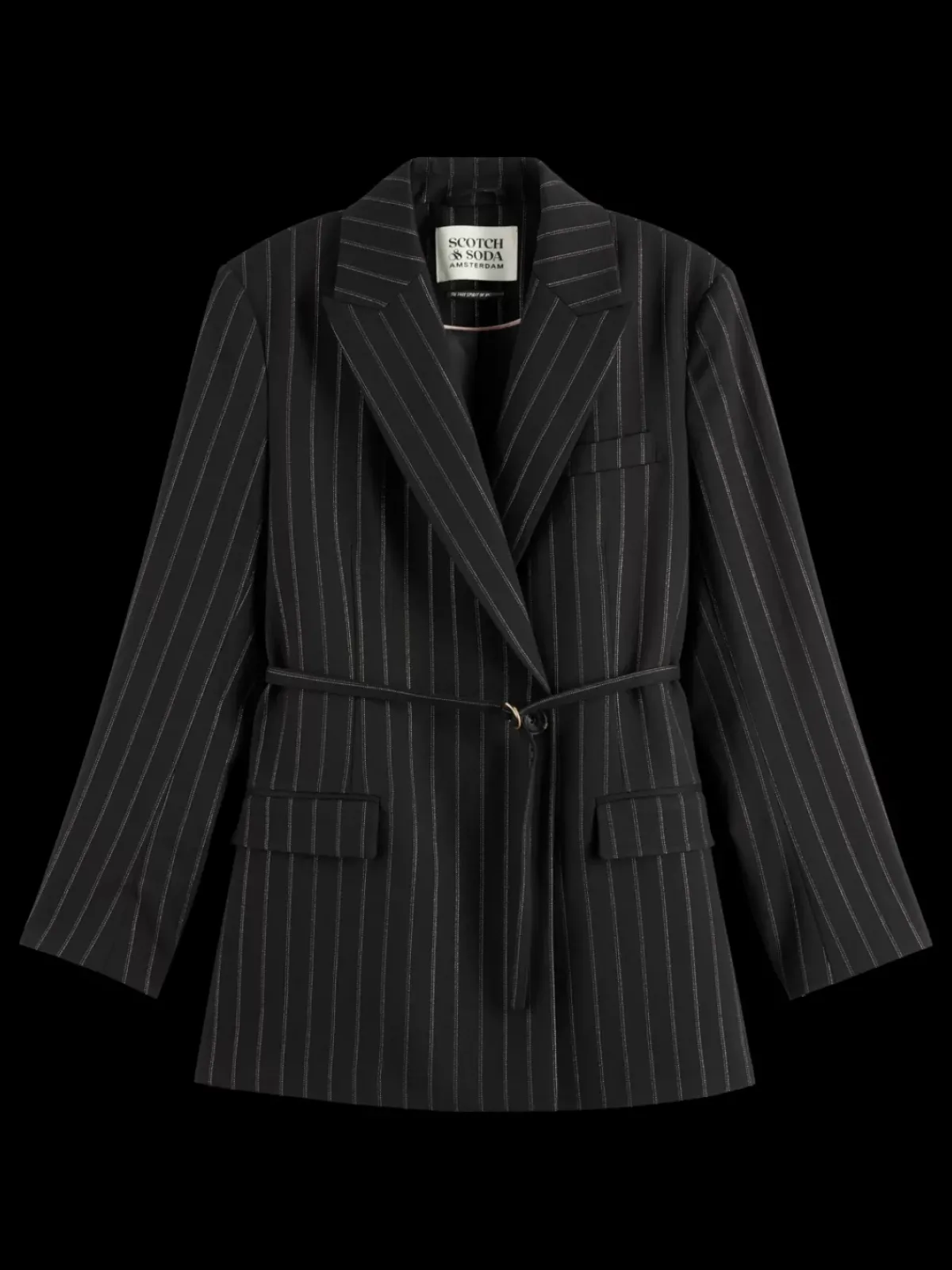 Fashion LUREX PINSTRIPE DB BLAZER Women Blazers