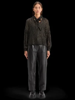 Best LUREX TOP WITH BOW NECK Women Blouses & Shirts