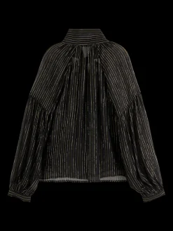 Best LUREX TOP WITH BOW NECK Women Blouses & Shirts