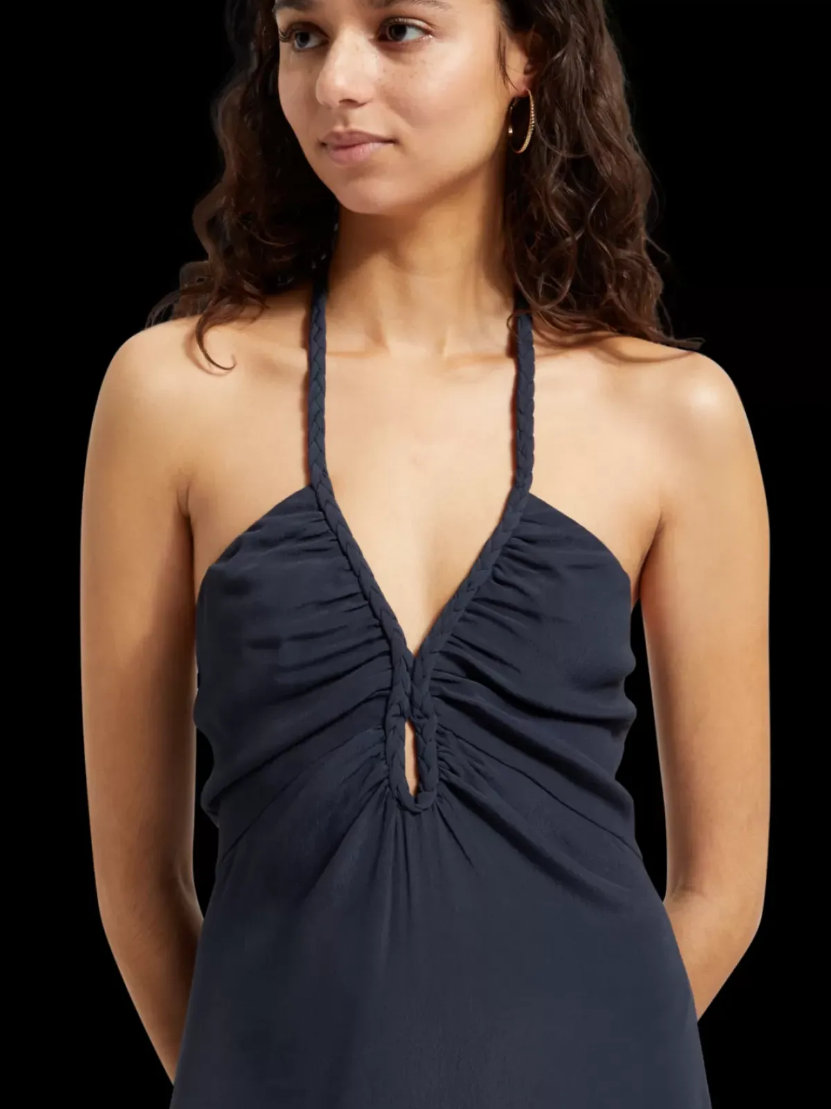 Online MAXI DRESS WITH BRAIDED DETAIL Women Dresses & Jumpsuits