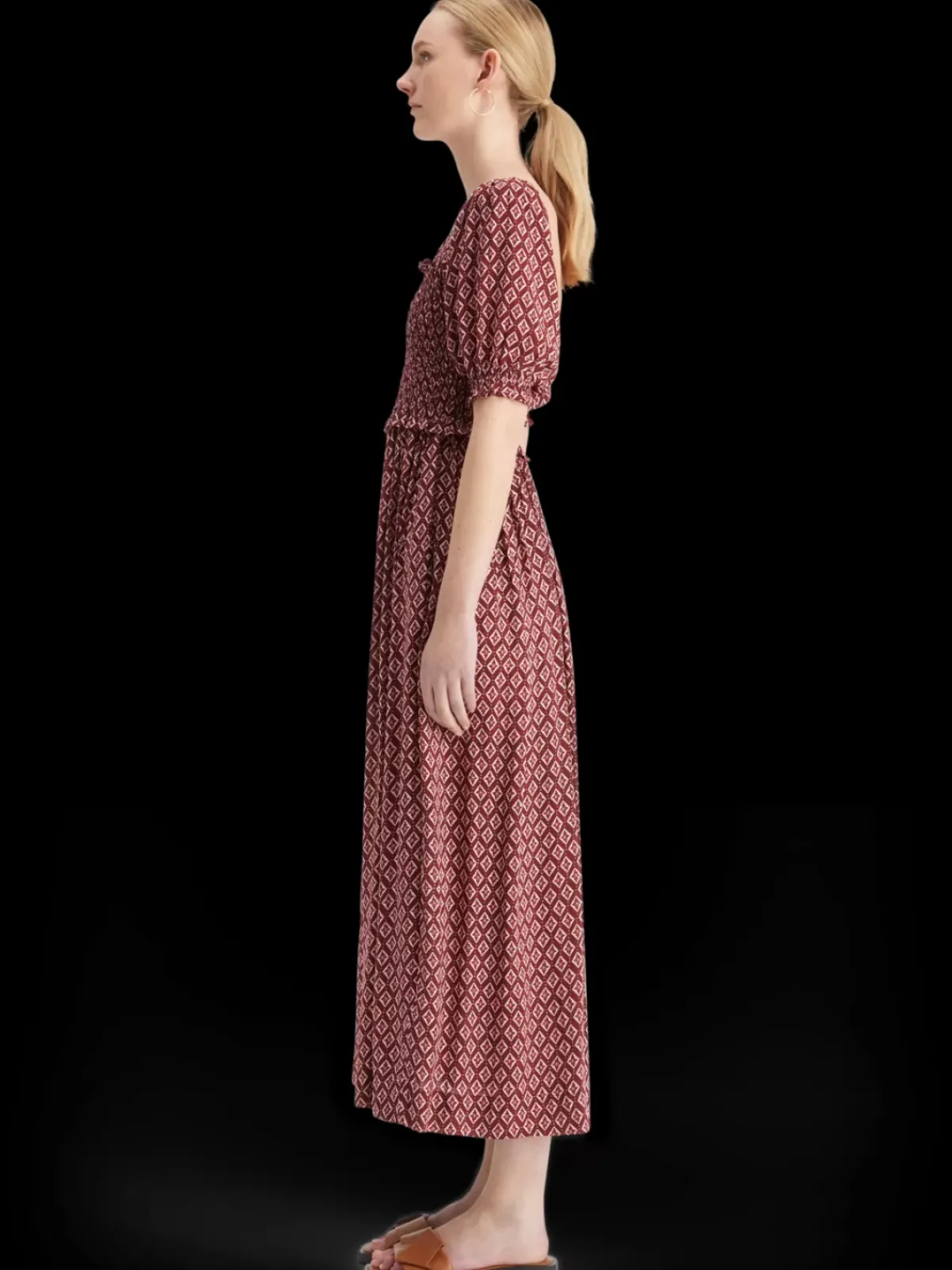 Hot MAXI DRESS WITH SMOCK Women Dresses & Jumpsuits