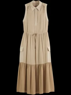 New MAXI FLUID UTILITY DRESS Women Dresses & Jumpsuits