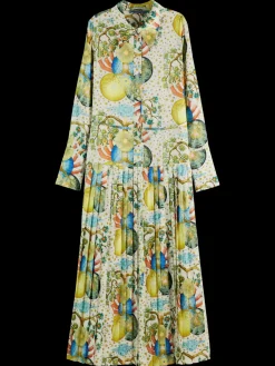 Best MAXI PLEATED DRESS EMBASSY OF THE FREE MIND PRINT Women Dresses & Jumpsuits