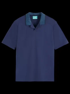 Discount Melange collar polo T-shirts & Polo Shirts