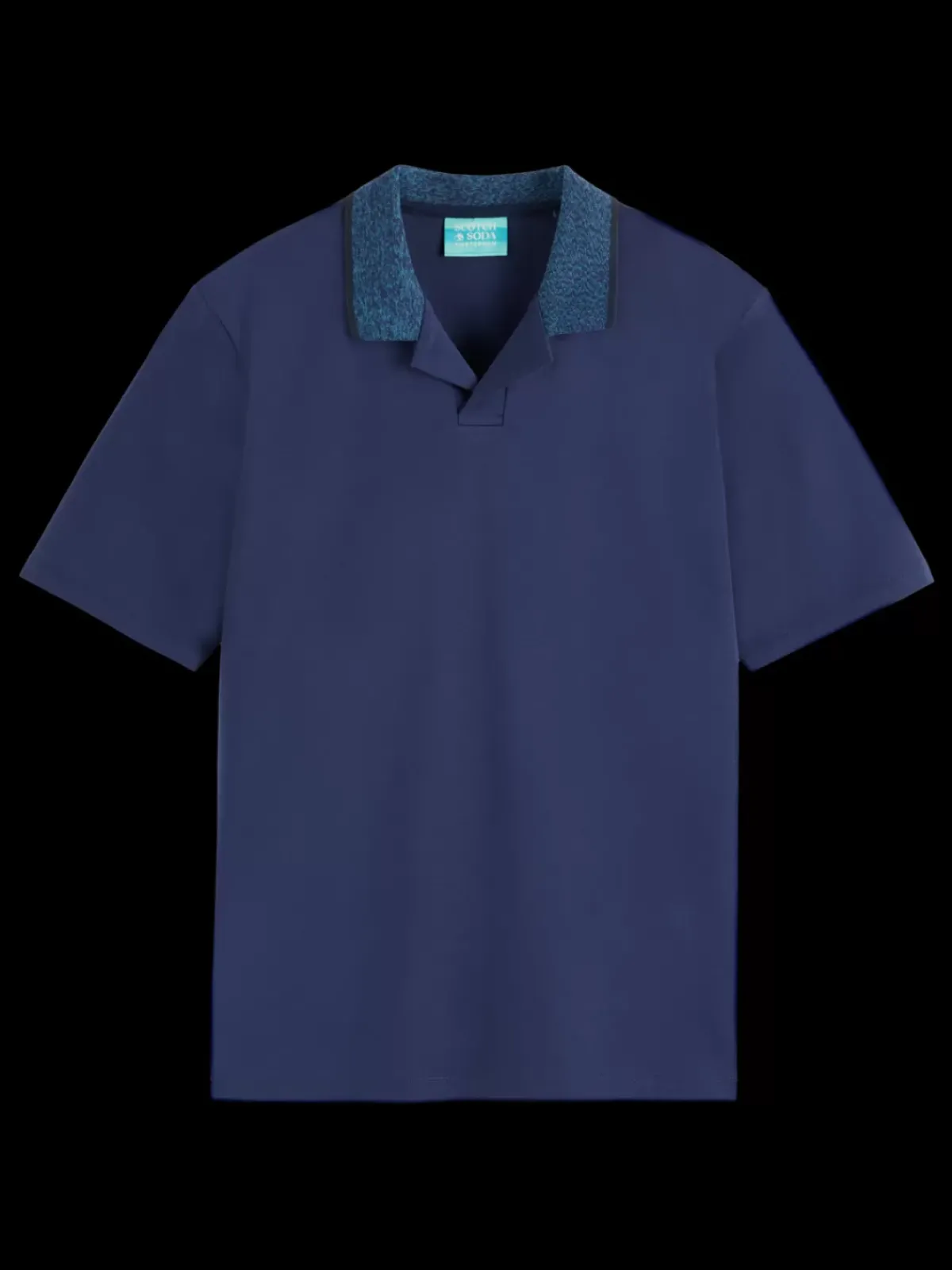 Discount Melange collar polo T-shirts & Polo Shirts