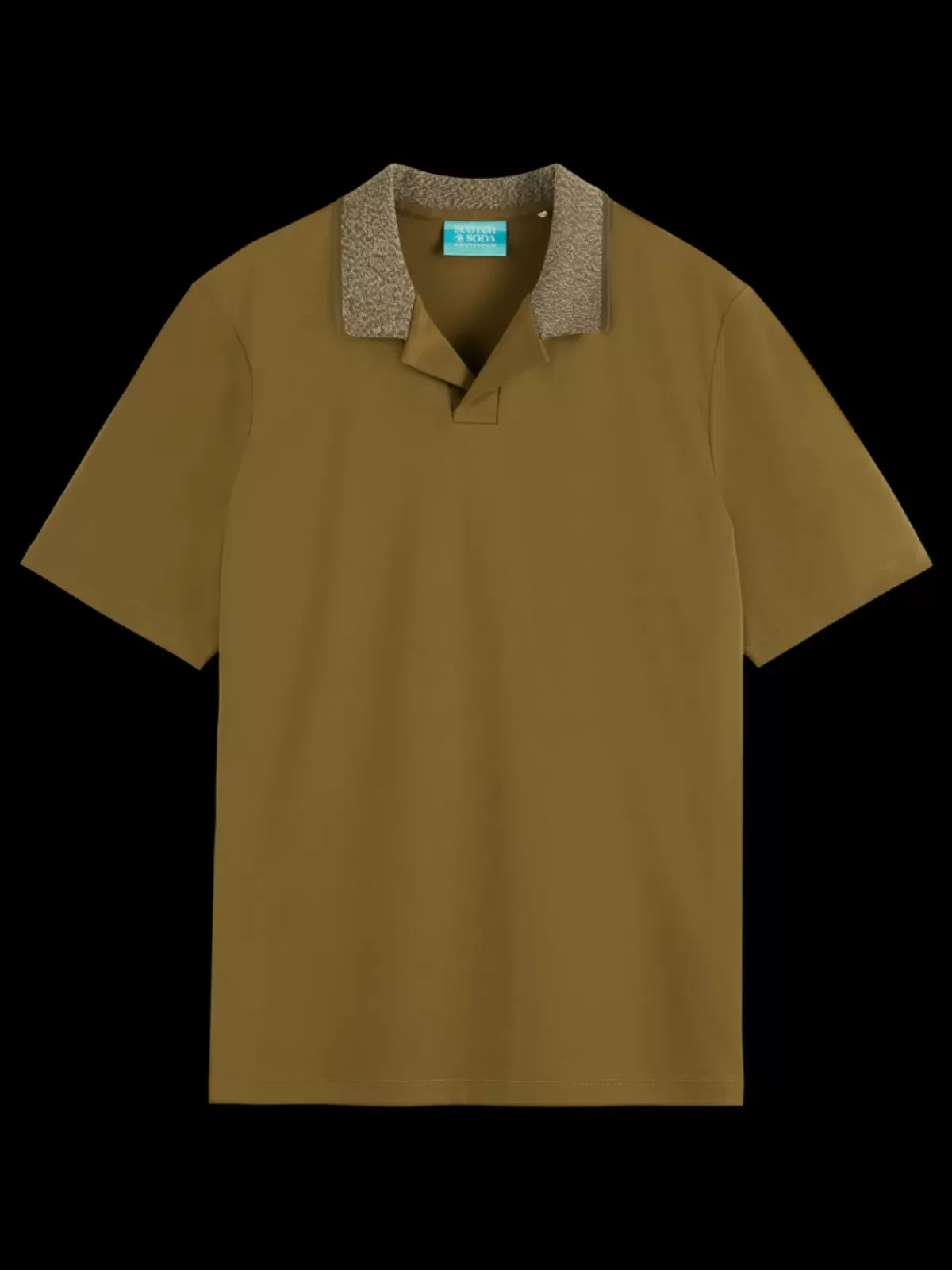 Discount Melange collar polo T-shirts & Polo Shirts