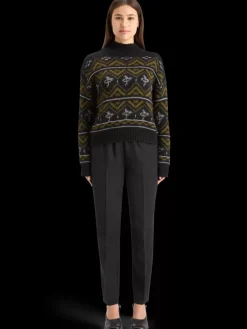 Hot METALLIC FAIR ISLE PULLOVER Women Knitwear