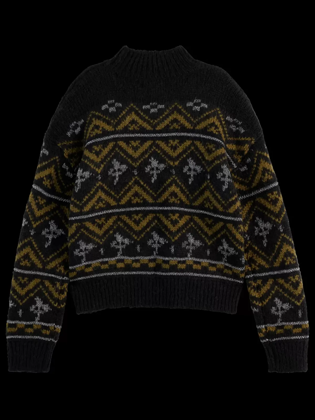 Hot METALLIC FAIR ISLE PULLOVER Women Knitwear