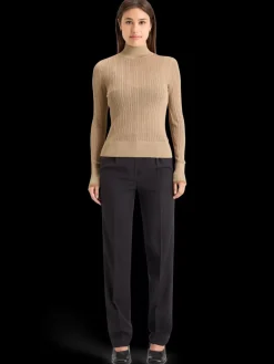 Outlet METALLIC POINTELLE FITTED PULLOVER Women Sweatshirts & Hoodies