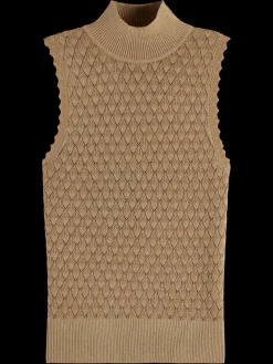 Best METALLIC POINTELLE KNITTED TANK Women Tops & T-shirts