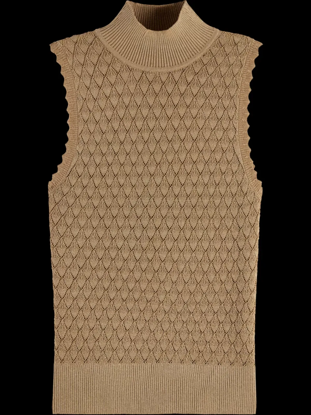 Best METALLIC POINTELLE KNITTED TANK Women Tops & T-shirts