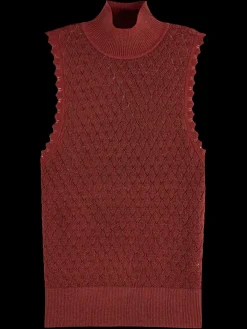 Best METALLIC POINTELLE KNITTED TANK Women Tops & T-shirts