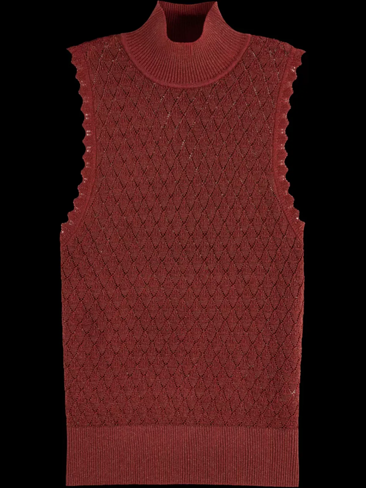 Best METALLIC POINTELLE KNITTED TANK Women Tops & T-shirts