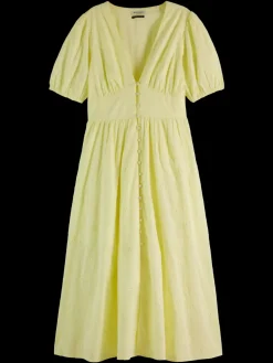 Online MIDI DRESS WITH BRODERIE ANGLAISE Women Dresses & Jumpsuits
