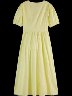 Online MIDI DRESS WITH BRODERIE ANGLAISE Women Dresses & Jumpsuits