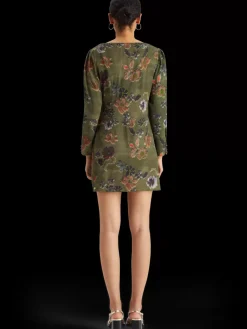 Hot Mini viscose jacquard wrap dress Women Dresses & Jumpsuits
