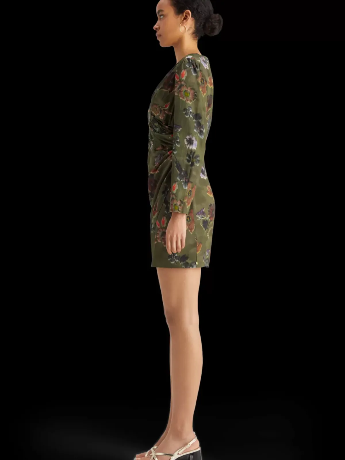 Hot Mini viscose jacquard wrap dress Women Dresses & Jumpsuits