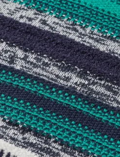 Online MIXED YARNS STRIPES EXTRA DROPPED SHOULDER SWEATER Knitwear