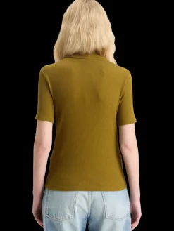 Clearance MOCK NECK RIB T-SHIRT Women Tops & T-shirts