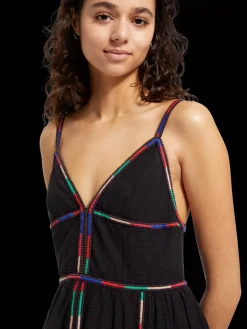 Clearance MULTICOLOR EMBROIDERY MAXI DRESS Women Dresses & Jumpsuits