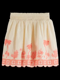 Fashion Neon embroidered skirt Kids Skirts & Shorts