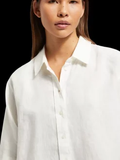 Clearance OVERSIZED LINEN FIT SHIRT Women Tops & T-shirts