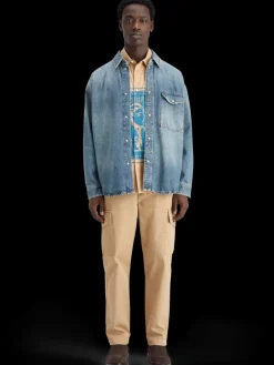 Clearance Oversized washed denim shirt - frisco nights Shirts