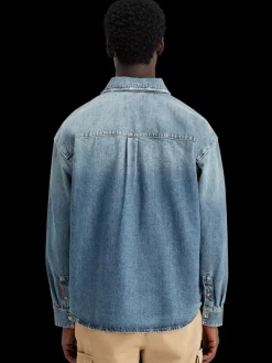 Clearance Oversized washed denim shirt - frisco nights Shirts