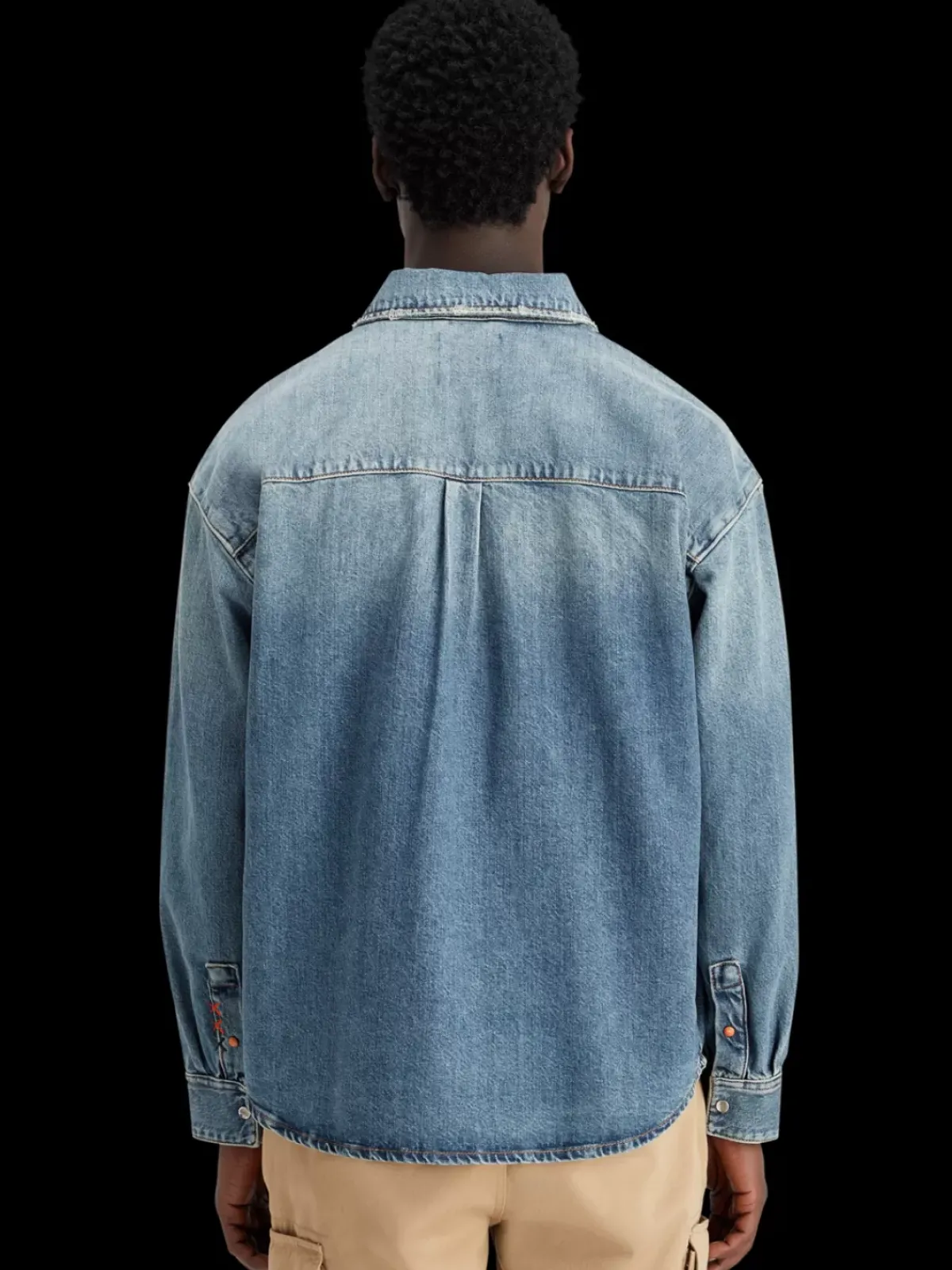 Clearance Oversized washed denim shirt - frisco nights Shirts