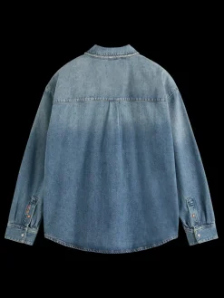 Clearance Oversized washed denim shirt - frisco nights Shirts