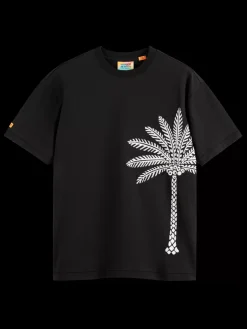 New Palm tree embroidery t-shirt T-shirts & Polo Shirts
